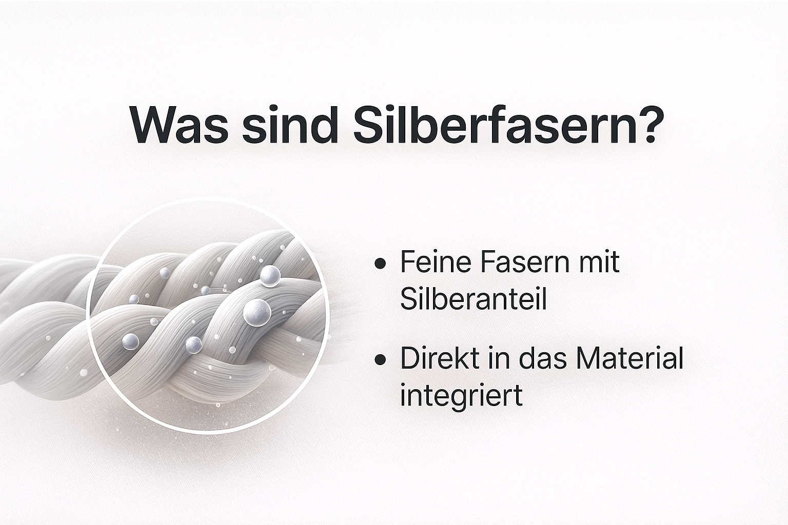 Infografik: Was sind Silberfasern in Textilien