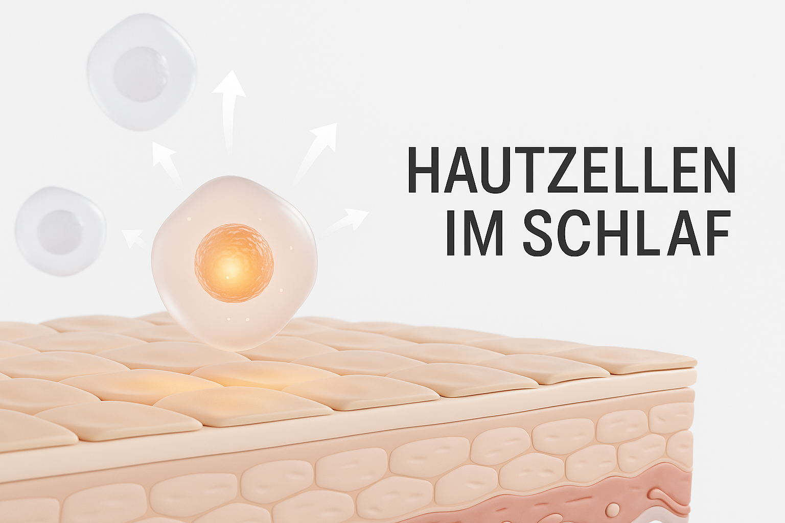 Hautzellen im Schlaf